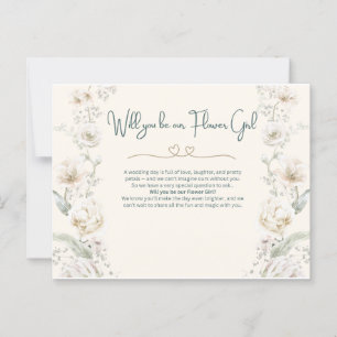 Will you be our Flower Girl - Proposal Postcard