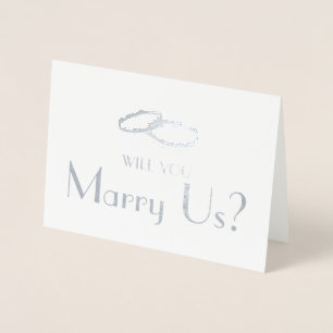 Will You Be Our Officiant Wedding Marry Us Foil Card