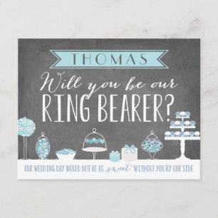 Will You Be Our Ring Bearer   Groomsman Invitation