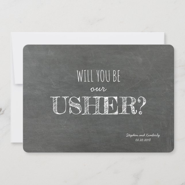 Will you be our Usher Proposal Card (Front)