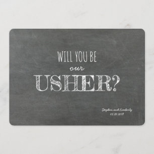 Will you be our Usher Proposal Card