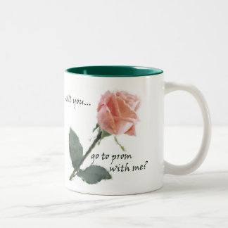 Will you go to prom with me? Two-Tone coffee mug