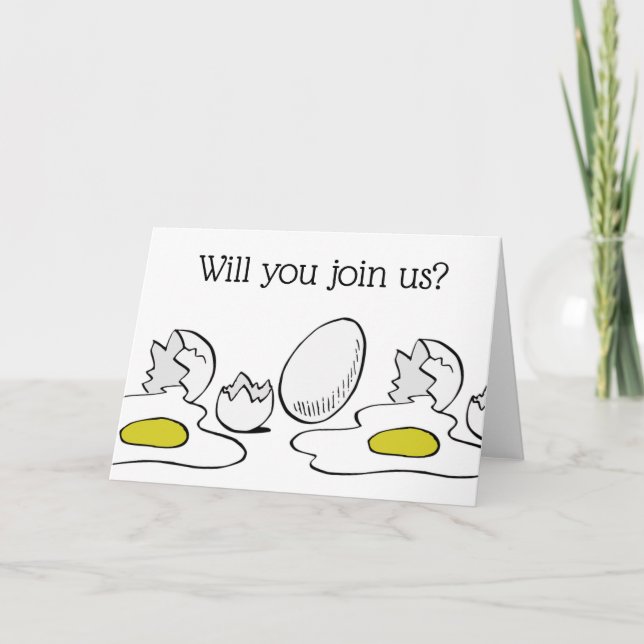 "Will You Join Us?", Invitation, Greeting Card (Front)