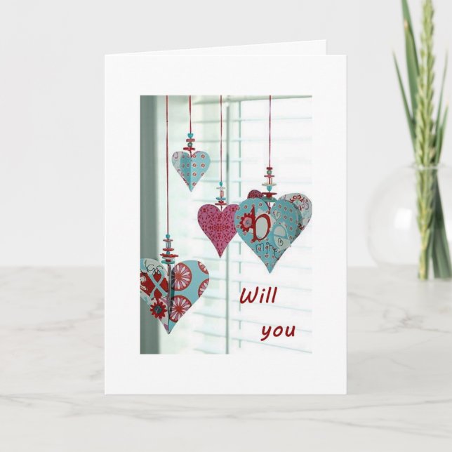 WILL YOU LOVE ME FOREVER/BE MY VALENTINE HOLIDAY CARD (Front)