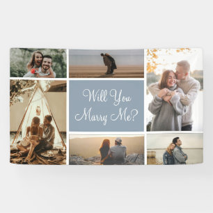 Will You Marry Me   6 Photo Proposal Collage Banner