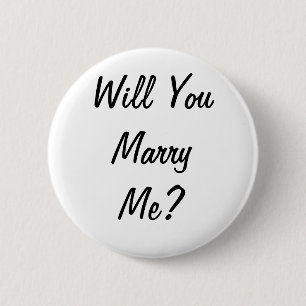 Will you marry me? Badge 2 Inch Round Button