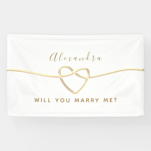 Will You Marry Me Banner (Horizontal)
