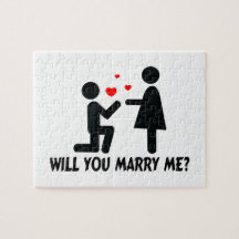 Will You Marry Me Bended Knee Man & Woman