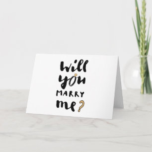 Will you marry me card