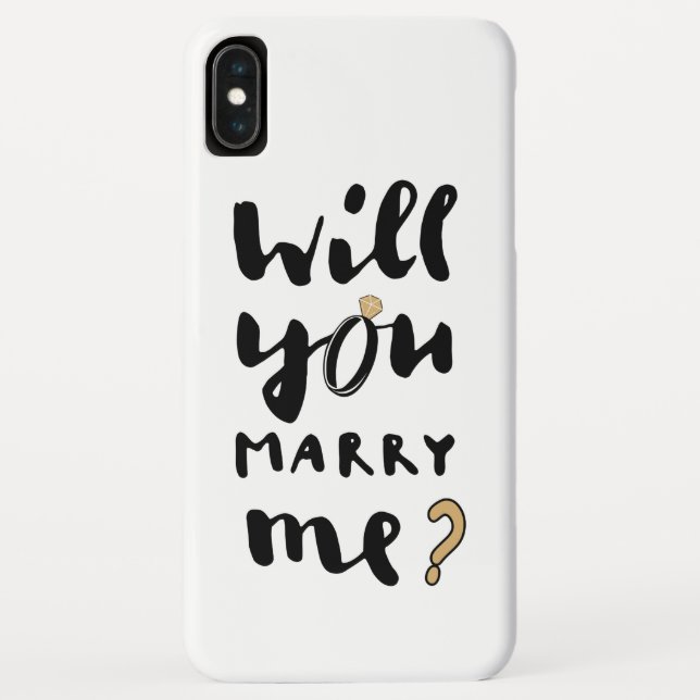 Will you marry me Case-Mate iPhone case (Back)