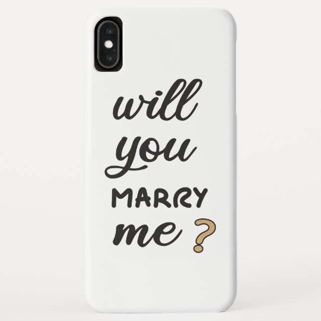 Will you marry me? Case-Mate iPhone case (Back)
