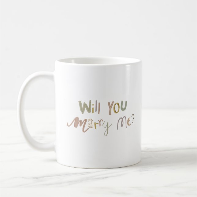 WILL YOU MARRY ME COFFEE MUG (Left)