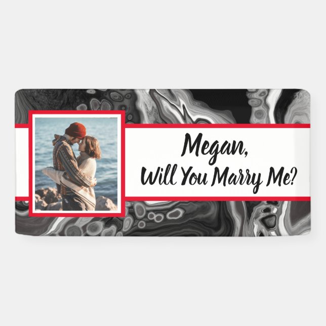 Will you Marry Me Custom Name Proposal    Banner (Horizontal)