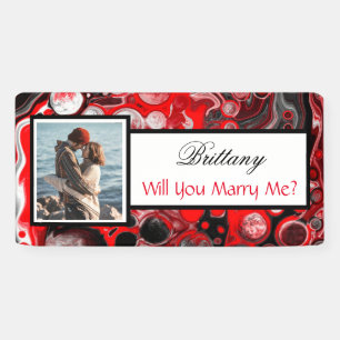Will you Marry Me Custom Name Proposal Banner