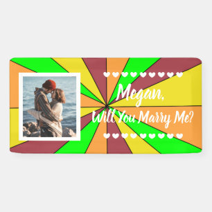 Will you Marry Me Custom Name Proposal Banner