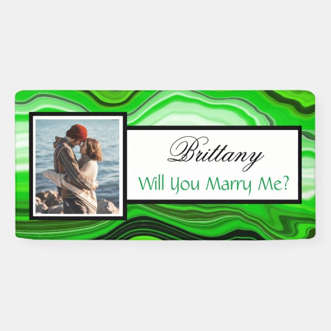 Will you Marry Me Custom Name Proposal   Banner (Horizontal)