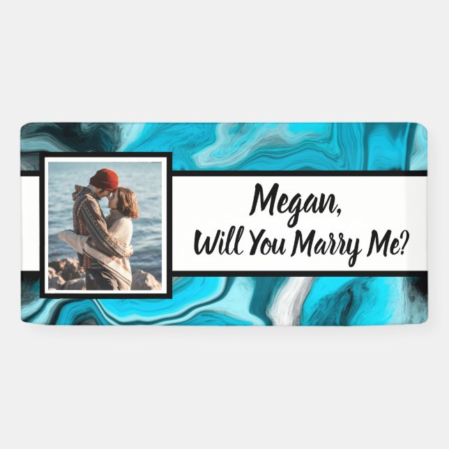 Will you Marry Me Custom Name Proposal    Banner (Horizontal)