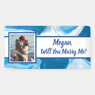 Will you Marry Me Custom Name Proposal Banner