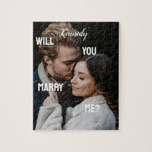 Will You Marry Me Custom Photo & Name Personalized Jigsaw Puzzle