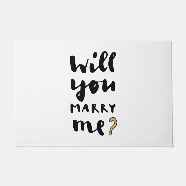 Will you marry me doormat (Front)