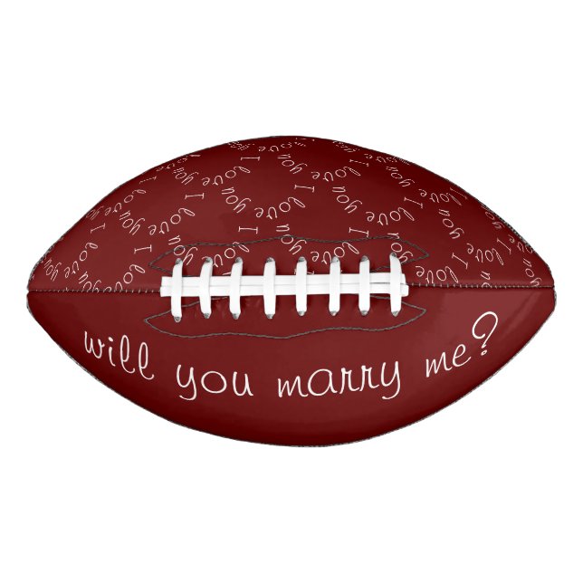will you marry me football by dalDesignNZ (Front)