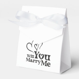 Will you marry me - Funny Wedding Proposal Favor Box