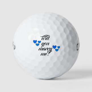 will you marry me golf balls by dalDesignNZ