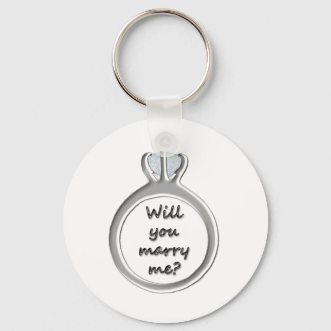 Will you marry me? keychain (Front)