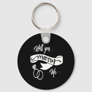will you marry me keychain