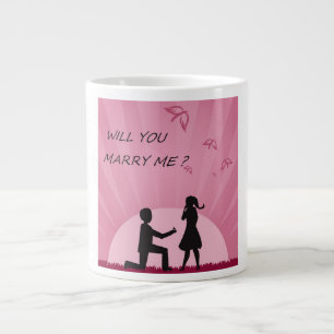WILL YOU MARRY ME? LARGE COFFEE MUG