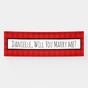 Will You Marry Me, Marriage Proposal Ban Banner