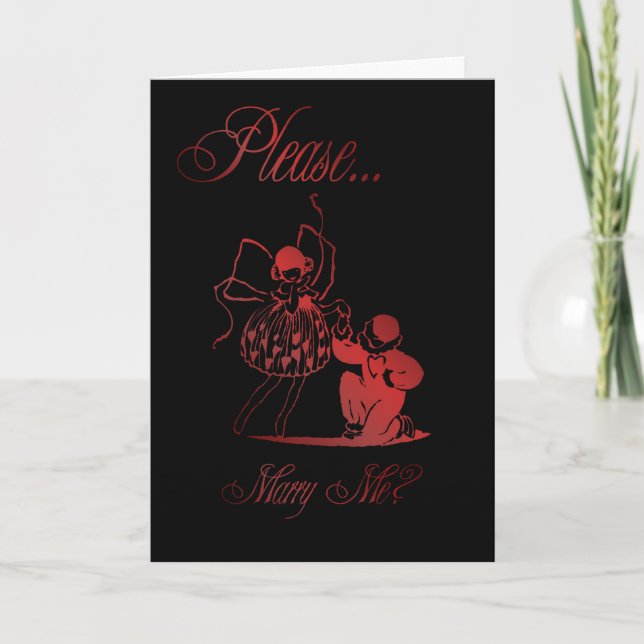 Will you marry me? Marriage proposal Card (Front)