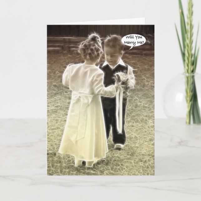 Will you marry me? Marriage proposal Card (Front)