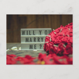Will You Marry Me? Marriage Proposal Postcard