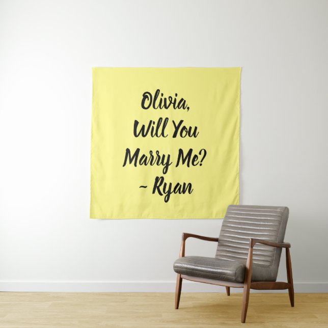 Will You Marry Me | Marriage Proposal  Tapestry (In Situ)