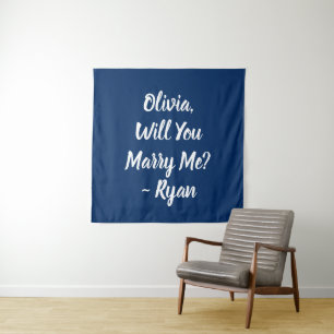 Will You Marry Me Marriage Proposal Tapestry