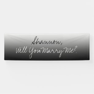 Will you Marry Me, Ombre Banner