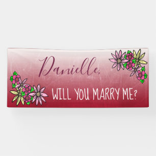 Will you Marry Me, Ombre Banner