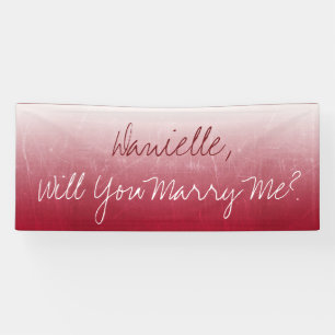 Will you Marry Me, Ombre Banner