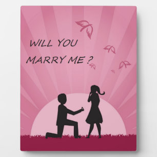 WILL YOU MARRY ME? PLAQUE
