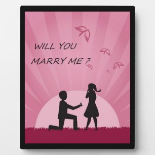 WILL YOU MARRY ME? PLAQUE