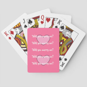 will you marry me? playing cards by dalDesignNZ