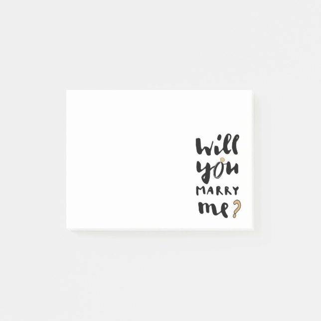 Will you marry me post-it notes (Front)