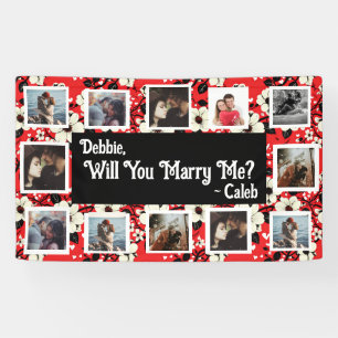 Will You Marry Me Proposal Banner with Photos