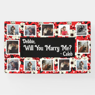 Will You Marry Me Proposal Banner with Photos