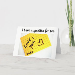 **WILL YOU MARRY ME** PROPOSAL CARD
