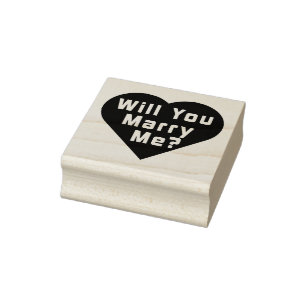 Will You Marry Me? Proposal Rubber Stamp