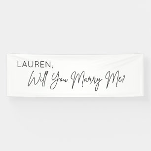 Will you Marry Me Proposal Sign banner backdrop
