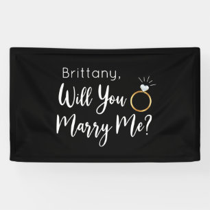 Will you Marry Me Proposal Sign banner backdrop