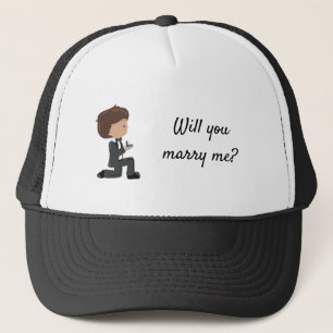 Will You Marry Me Proposal  Trucker Hat